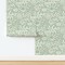 Green Floral Pink Botanical Summer Scandinavian Block Print Farmhouse Cottagecore Wildflowers Custom Pre-pasted Wallpaper by Spoonflower Pre-Pasted Wallpaper 2FT Wide